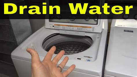 lg washer how to drain water|LG washing machine